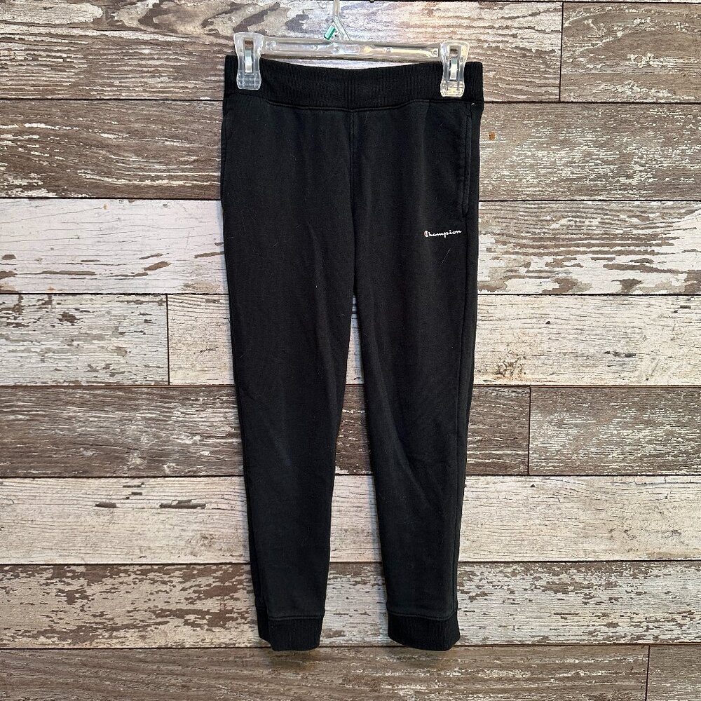 Champion Black Youth Boy's Loose Fit Athletic Wear Jogger Sweatpants